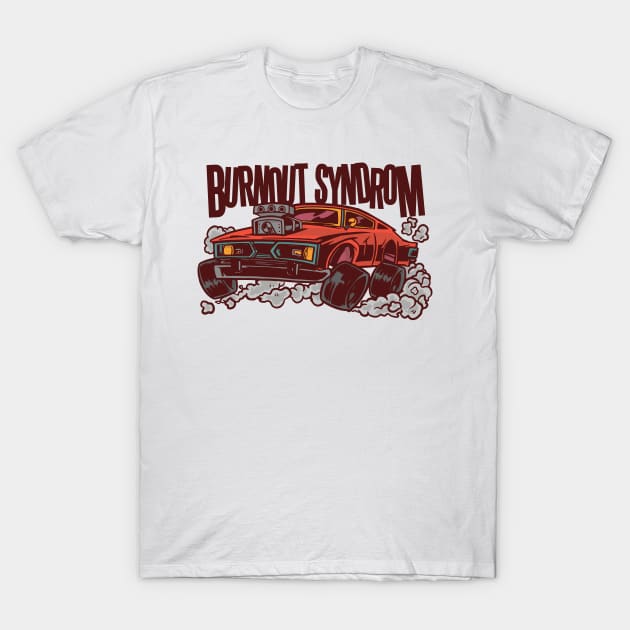 Cool Muscle Car Burnout T-Shirt by BamBam